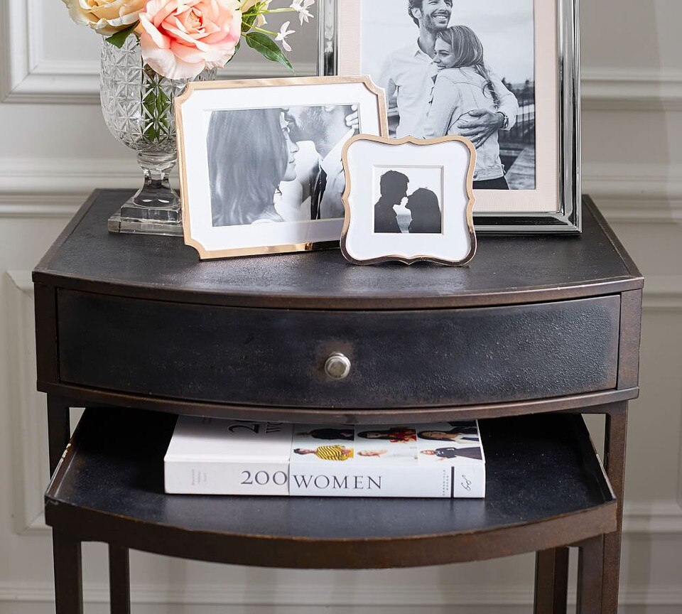 Woodrow Metal Nesting Bedside Table Pottery Barn Australia